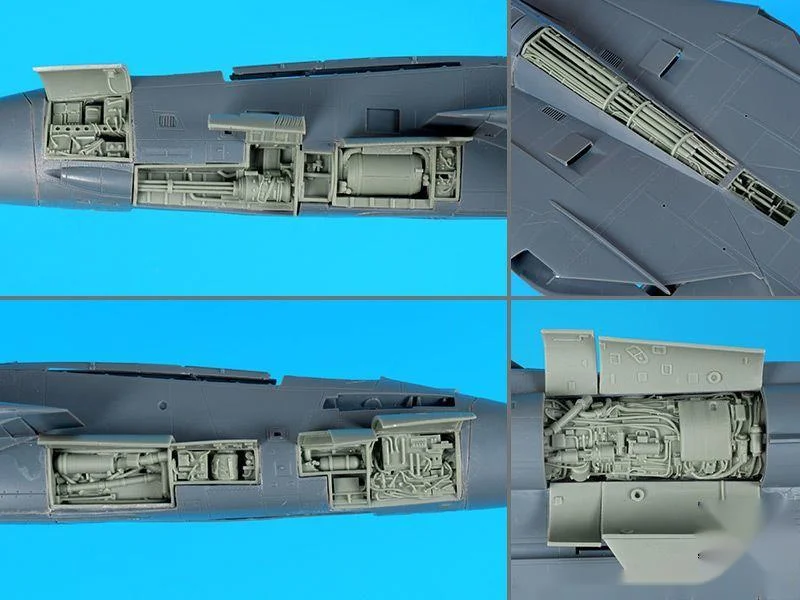 1/48 Scale Die-casting Resin Airplane Model Resin Parts Unpainted F-14 D Big Set