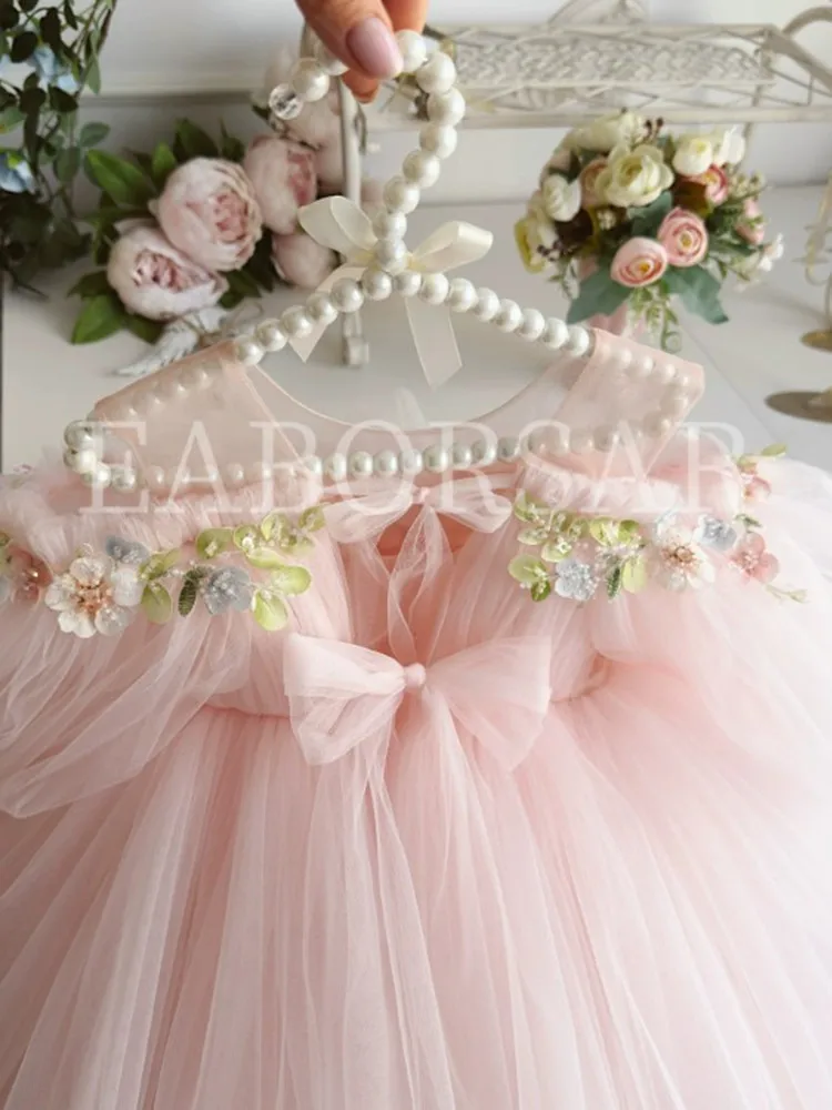 Hochwertige Prinzessinnen-Kostüme für Kinder, Klavier-Auftrittskleider, Geburtstagskleider für Mädchen, A5013 Vestidos Blumenmädchenkleider – Detail 6