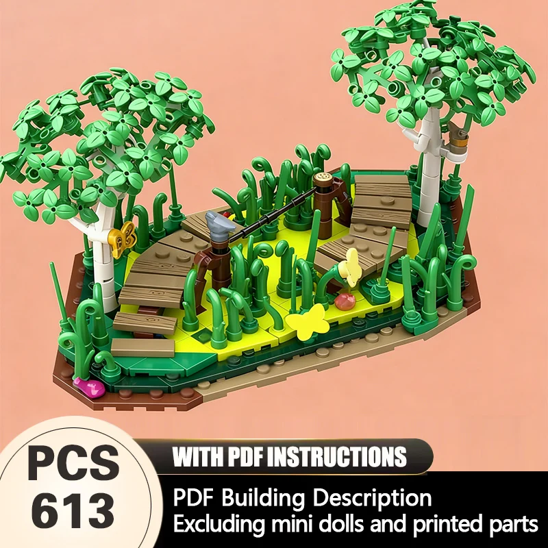 

Creators Animal Series Model MOC Building Bricks Forest Path Scene Modular Technology Gifts Holiday Assemble Children Toys Suit