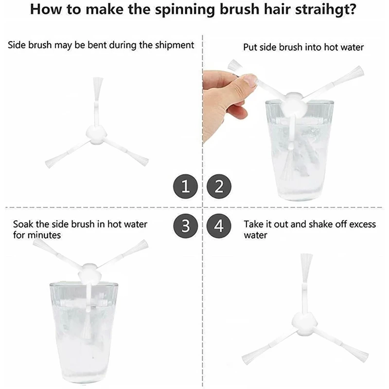 สําหรับ Dreame D9, D9 Max, L10 Pro อุปกรณ์เสริมหุ่นยนต์เครื่องดูดฝุ่น, แปรงด้านข้าง, แปรงลูกกลิ้งอะไหล่