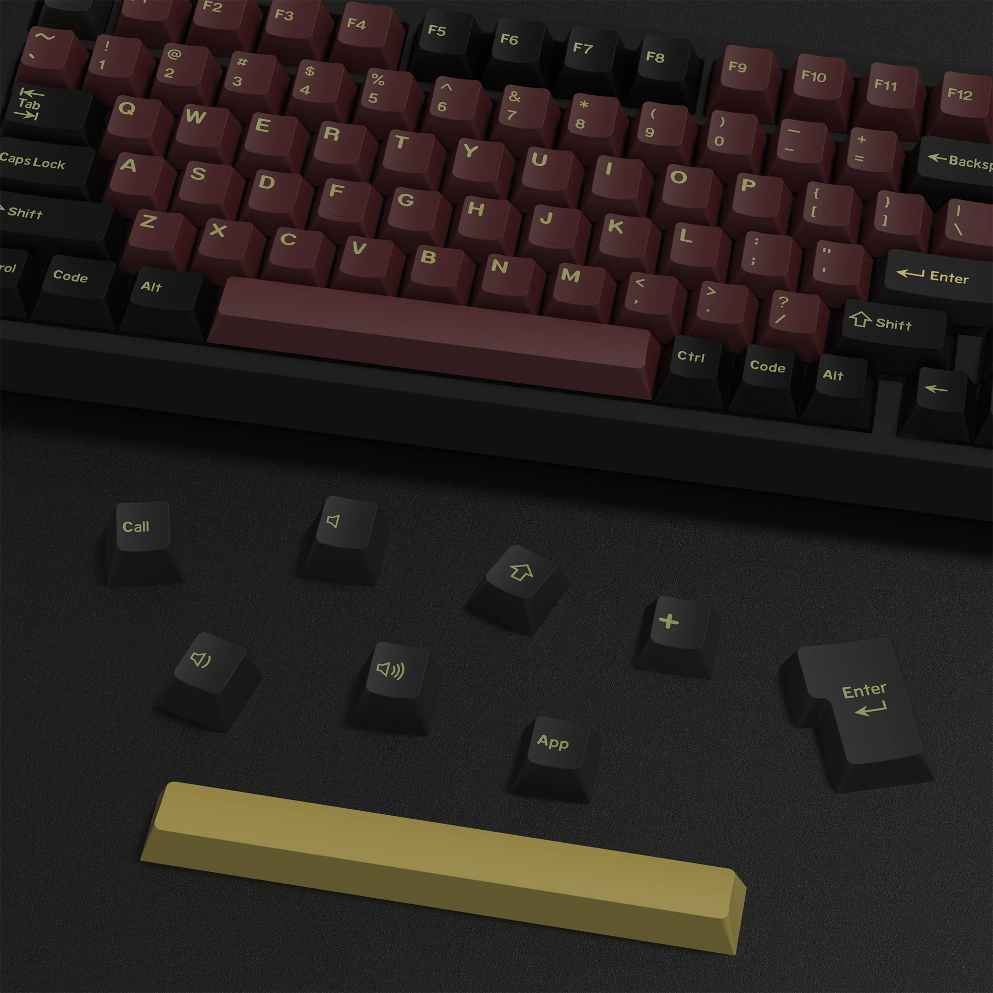 KBDiy 176 Keys Caps GMK Blue Samurai Keycap Cherry Profile Double Shot PBT for Mechanical Gaming Keyboard Retro ISO 7U Space Bar