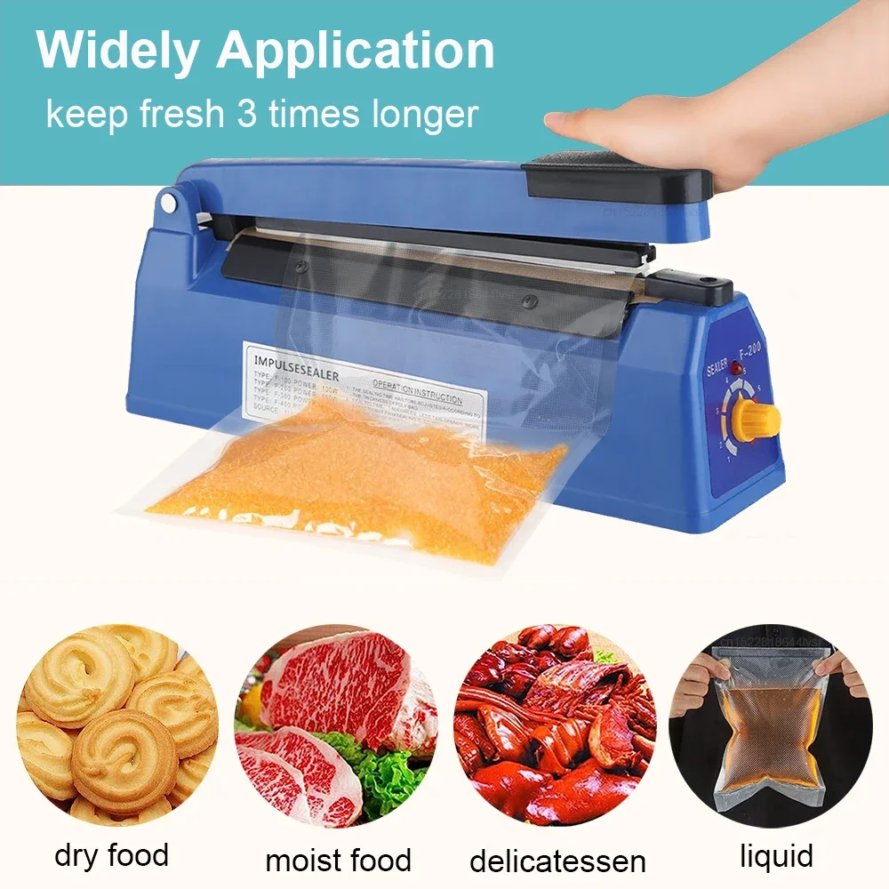 

Portable Sealing Machine Automatic Electric Food Heat Manual Sealer Household Food Vacuum Packing Machine Kitchen Tool Hot Sale