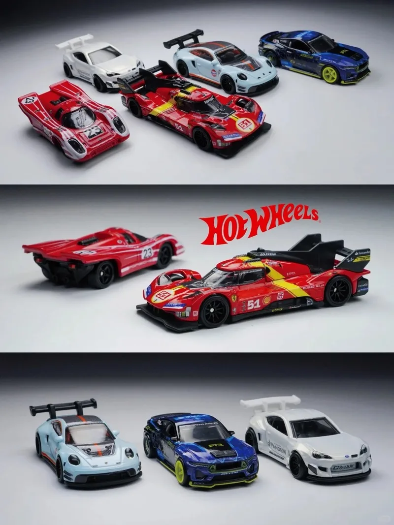 新しいホットウィールプレミアムカーカルチャーサーキットレジェンドおもちゃ男の子1/64ダイキャストフェラーリフォードマスタングポルシェパンデムスバルギフトFPY86