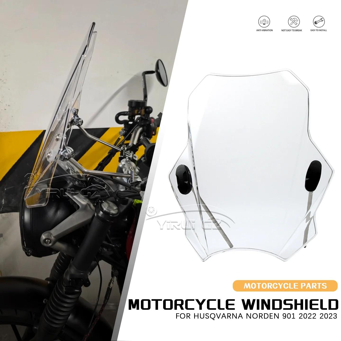 

Новый передний ветрозащитный экран (ветровик) для мотоцикла Husqvarna Norden 901 2022-2023 годов, дефлектор, защита