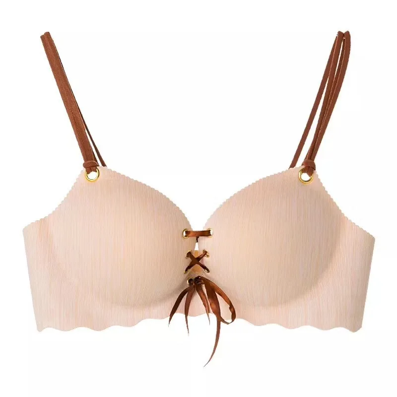 ملابس داخلية للسيدات الشابات من قطعة واحدة بدون أثر من Bellara صدر صغير متجمع مع حمالة صدر بدون حلقة من الفولاذ