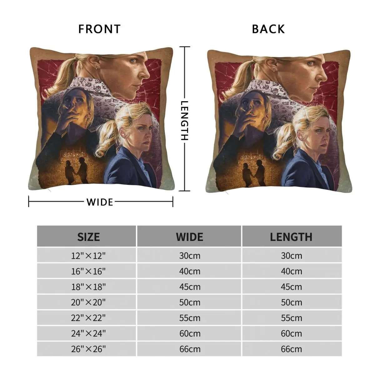 Breaking Bad Kim Wexler Pillowcase Polyester Linen Velvet Pattern Zip Decorative Throw Pillow Case Home Cushion Cover