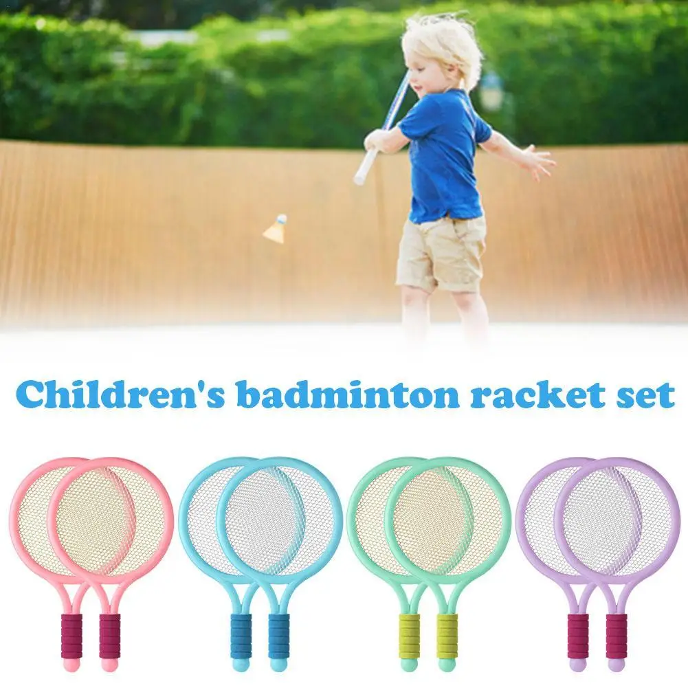 Kids Badminton Rackets Set Children Tennis Badminton Toy Children Tennis Racquets With Balls For Family Game