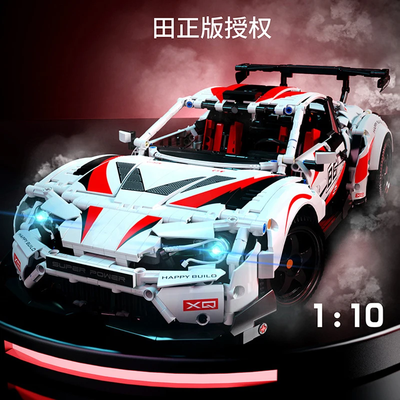 

New YC-23002 2586pcs 1:10 MOC Technical RC Sports Car GT86 Building Blocks Model Racing Bricks Toys for Boys Birthday Gift Set