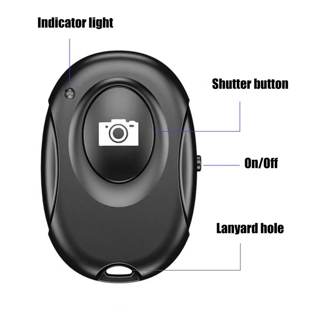 Kompatybilny z Bluetooth pilot Mini duża odległość przenośny kontroler bezprzewodowy 20M samowyzwalacz aparat Stick Shutter do fot