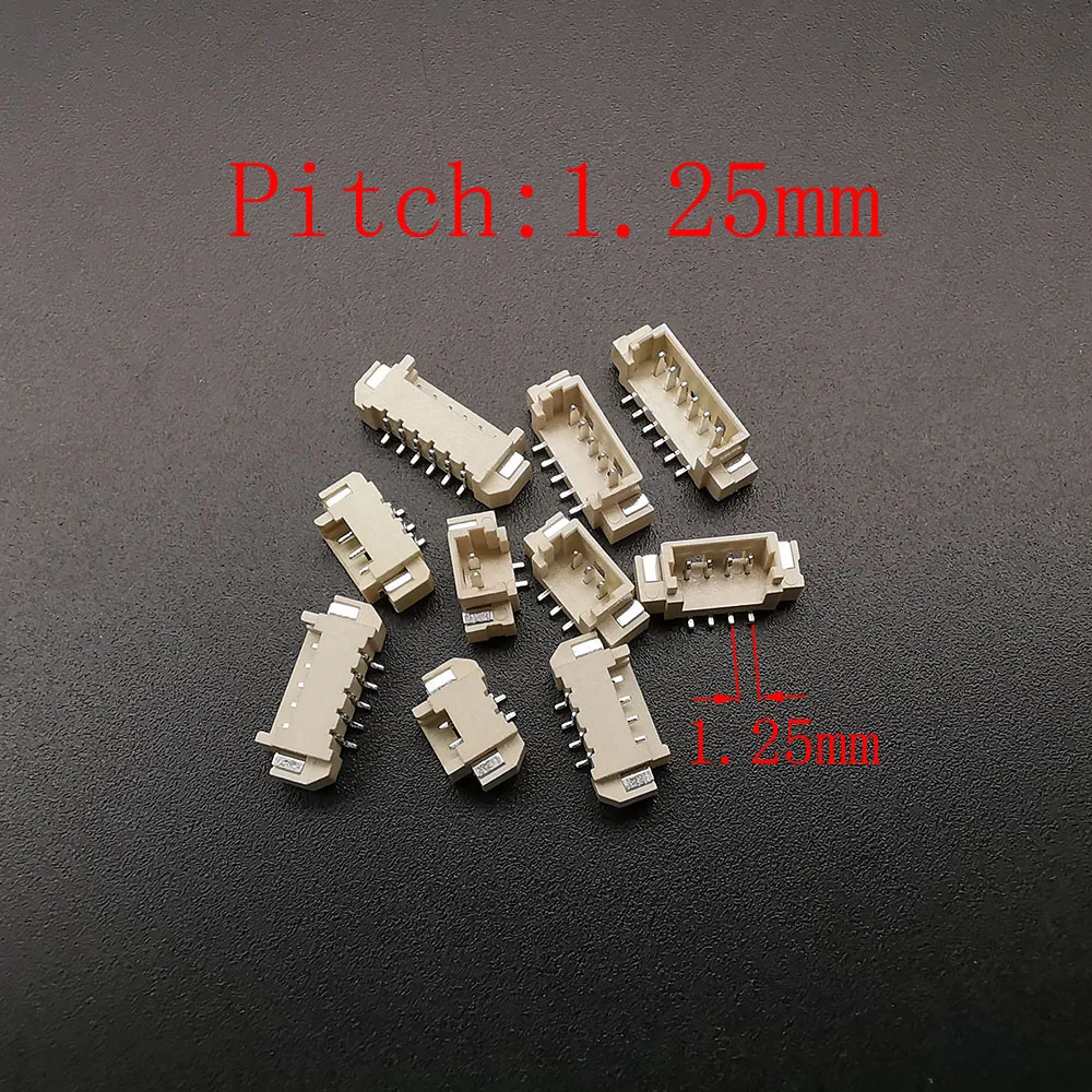 10Pcs XH 2.54 / PH 2.0 / ZH 1.5 / JST 1.25mm /SH 1.0mm Pitch 2/3/4/5/6 Pin Male Plug Housing SMD Connector Horizontal / Vertical view 3