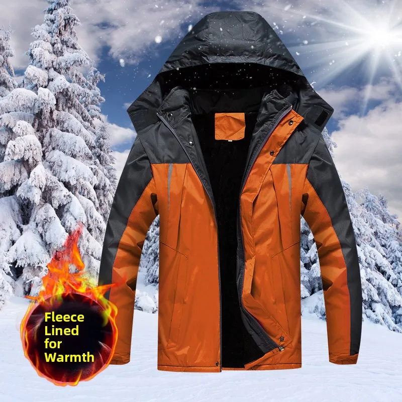 

Мужская зимняя рабочая куртка с утеплением из флиса и хлопка, молодежная, приталенная, эксклюзивно онлайн, полиэстер