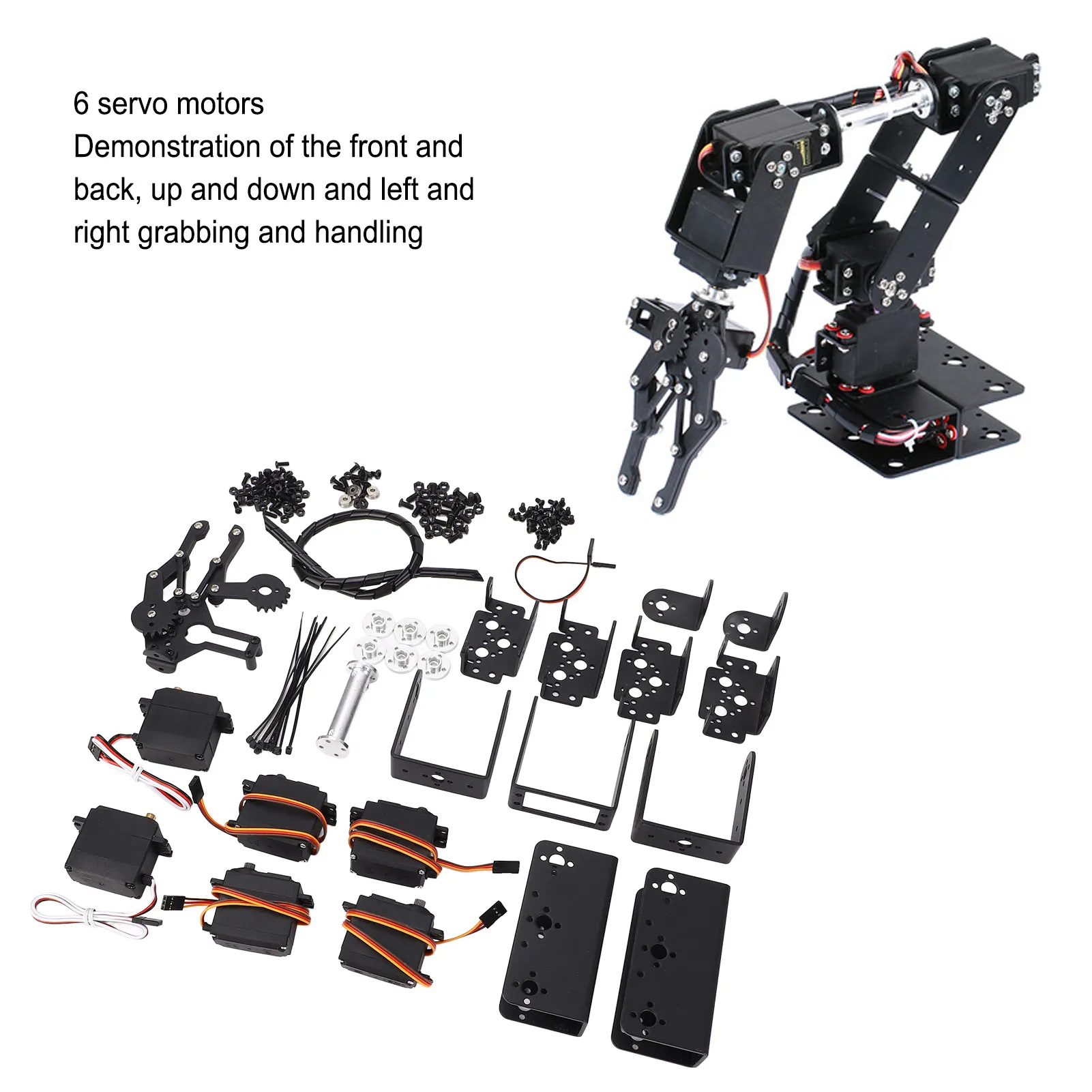 Industrial Robot Mechanical Arm  Mechanical Arm Claw Kit Manipulator Industrial Robot  Automatic Robot Parts 6DOF