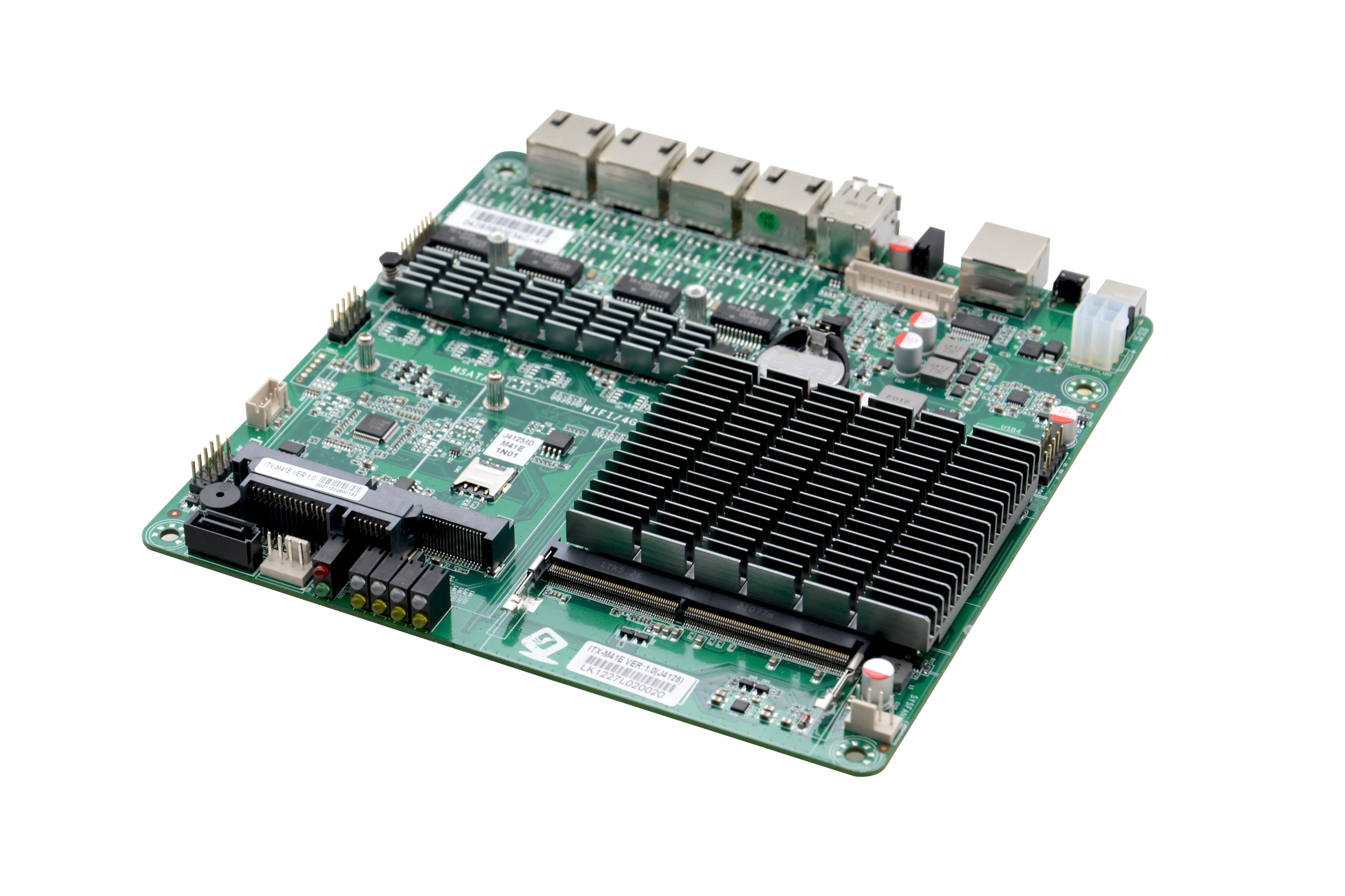 Firewall Motherboard j4125 2.0G multi network port router  2.5G Gigabit Lan RJ45 COM Mini ITX Firewall Server Motherboard