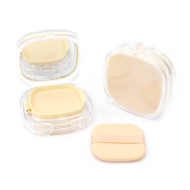 Scatola fai da te per fondotinta con cuscino d'aria Mini scatola vuota carina per soffio Specchio portatile per contenitore per trucco cosmetico Bb Cream con spugna