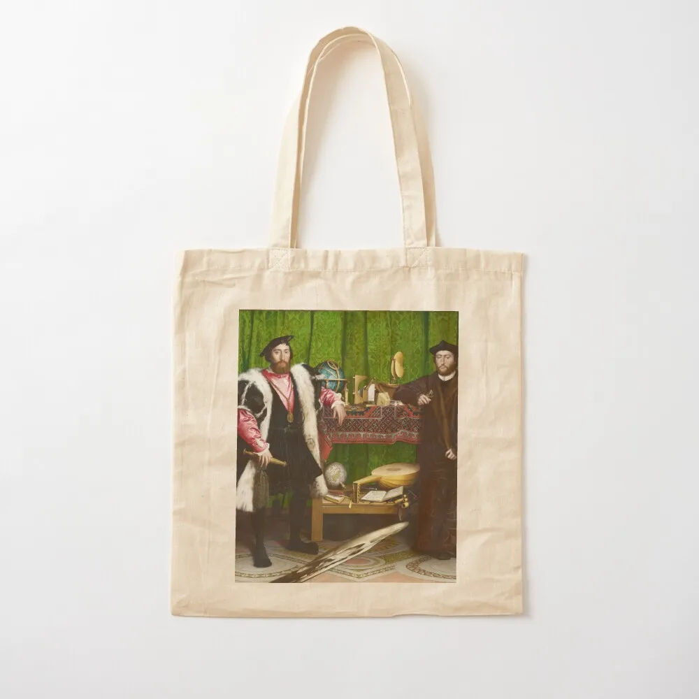Hans Holbein the Younger - The Ambassadors (1533) Tote Bag tote bag custom hand bag Handbags women