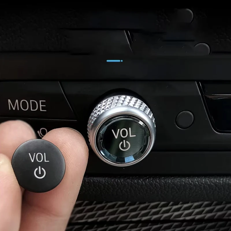 Premium Crystal Volume & AC Knob Covers for BMW F30 F10 F25 F15 F02 G30 G01 G02 Interior Air Conditioning Control Knob Button view 5