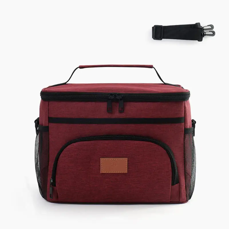 Großer Auslaufsicherer Lunch-Rucksack Thermische Große Picknick-Kühltasche und Warmhaltetasche Outdoor-Aufbewahrungstasche mit Schultergurt – Detail 14