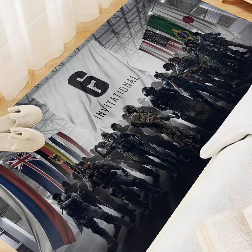 Game R-Rainbow Six Tom C-Clancy Door Mat Washable Non-Slip Living Room Sofa Chairs Area Mat Kitchen Welcome Doormat