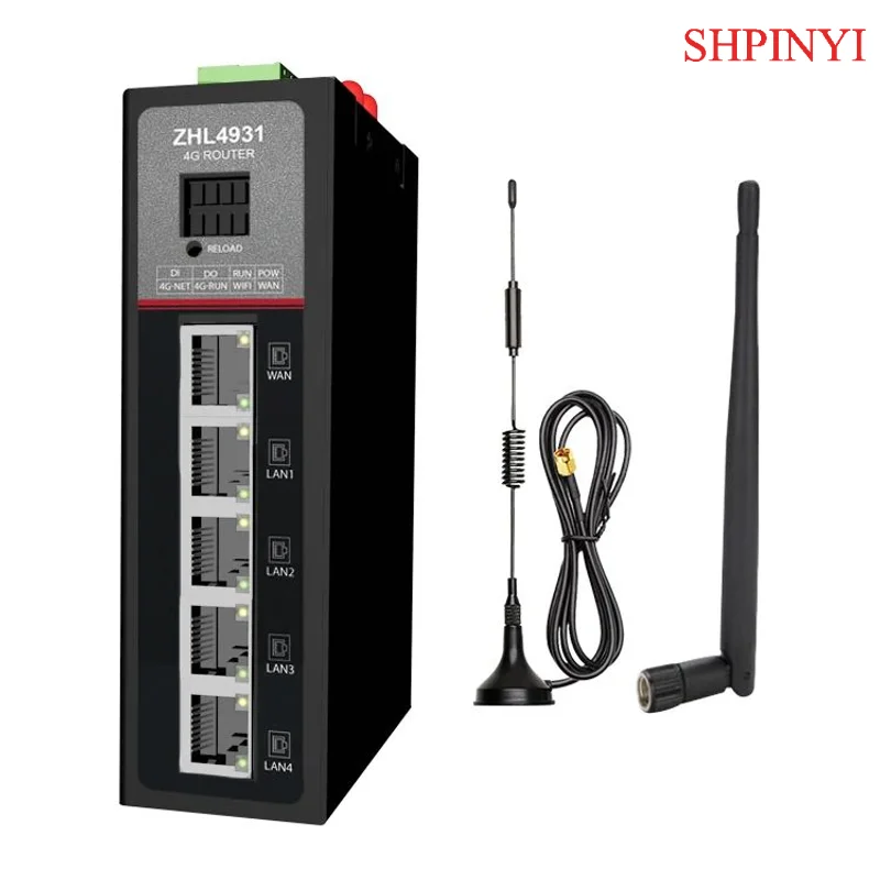 MQTT التحكم عن بعد JSON تنسيق الحصول على البيانات بوابة IOT مع منافذ LAN WAN 4G جهاز التوجيه الصناعي