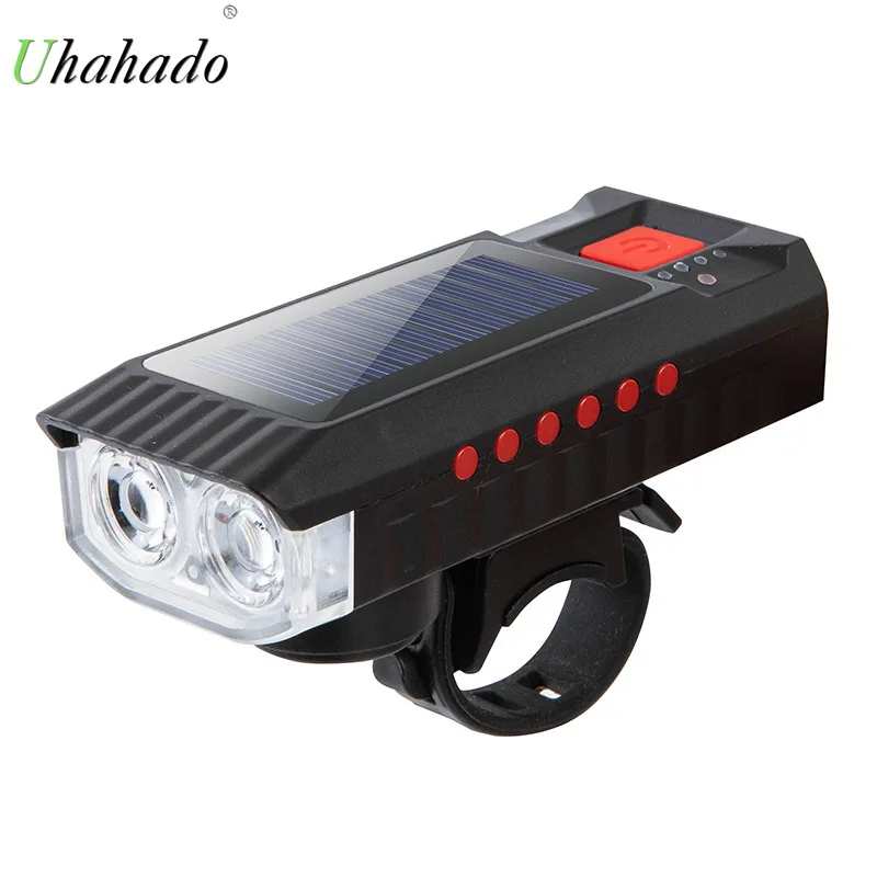 

Bike Lights Headlights Night Lights Mountain Road Bike Multifunctional Solar Horn Lights Riding Equipment