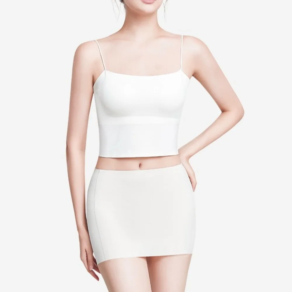 Short de sécurité d'été en soie glacée, pantalon Invisible Double couche Anti-Friction, sous-vêtements fins sans couture sans trace