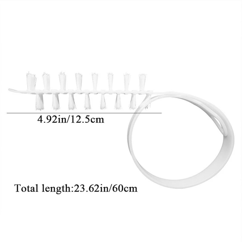 فرشاة تنظيف منتجات التنظيف، أداة تنظيف خاصة باللون الأبيض، سهلة التنظيف، مرنة لفرشاة النايلون لغسالة الطبل