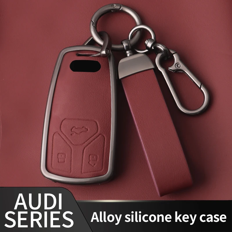New Zinc Alloy Car Key Case Cover Shell For Audi A1 A3 8P A4 B8 B9 A5 A6 C7 A7 A8 Q3 Q5 Q7 Q8 C8 D5 4M RS3 S4 S5 S7 TT E-tron