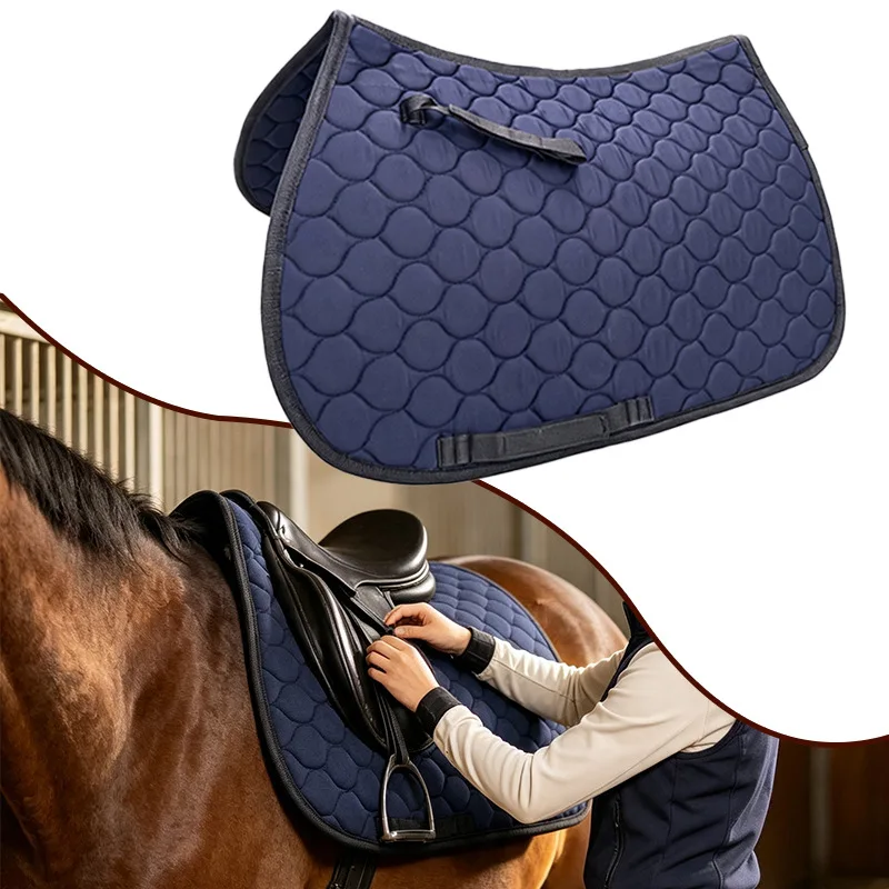 Custom Velvet Saddle Pad Breathable Moisture Wicking Spring Autumn Use