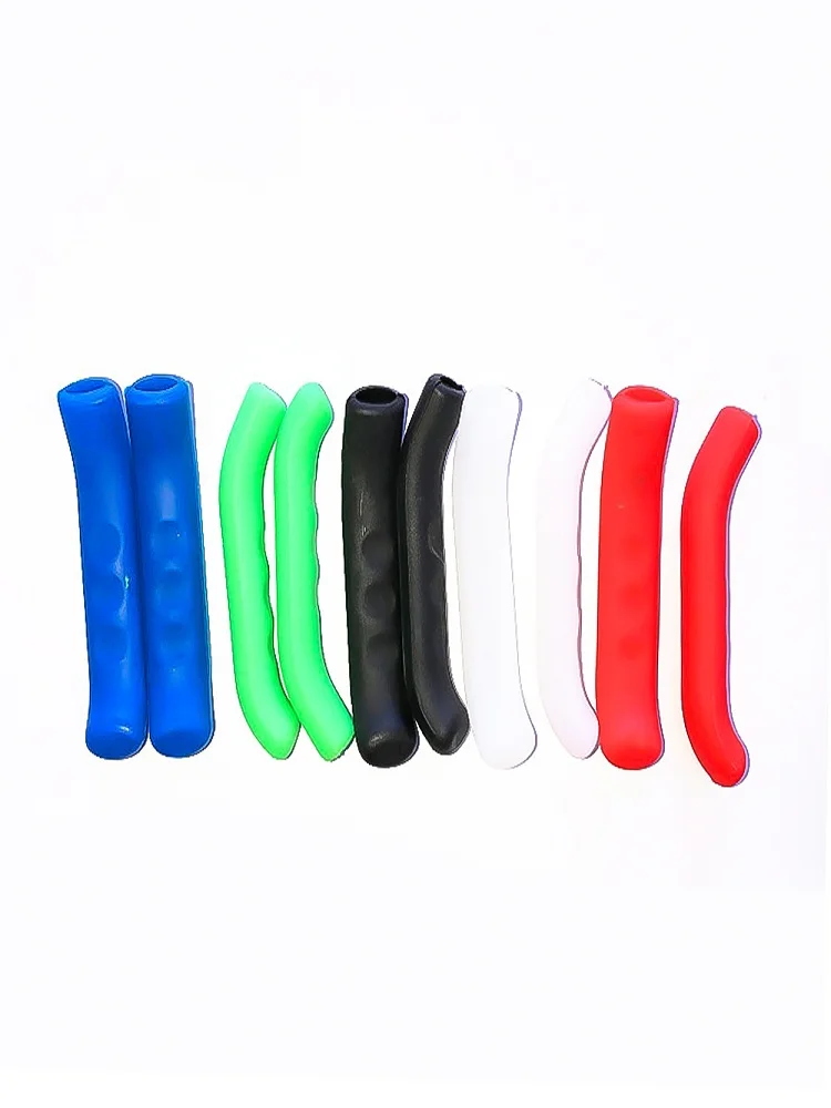 AliExpress 1 Pair Bike Brake Handle Covers Silicone Black/White/Red/Blue/Green Non-slip Handlebar Protection