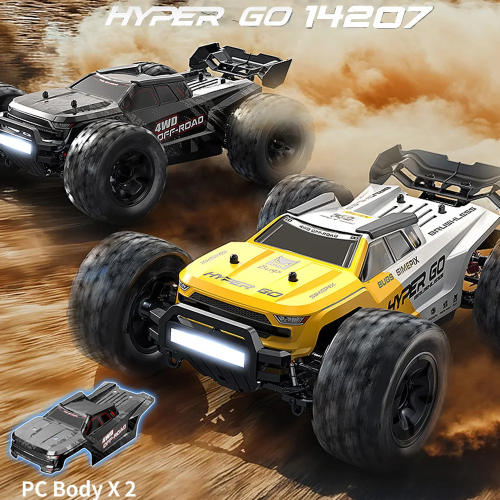MJX Hyper Go 14207 14208 1/14 Carro RC sem escova 2.4G 4WD