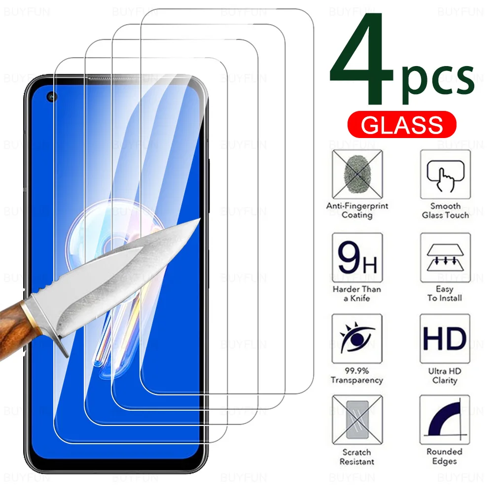 4PCS HD Full Cover Tempered Glass Case For Asus Zenfone 9 Zen fone9 5.9'' Screen Protector Film For Asus Zenfone9 AI2202-1A006EU