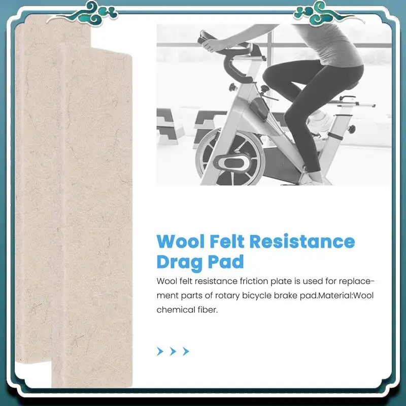 

Надежные 15 шт. тормозные колодки для велотренажера, шерстяной фетр, сопротивление, тормозные колодки для спиннингового велосипеда, запасная часть