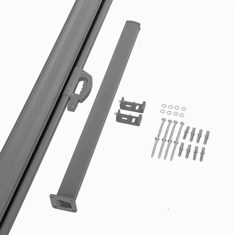 Wall-mounted all-aluminum side pull canopy, telescopic screen, manual push-pull side pull curtain