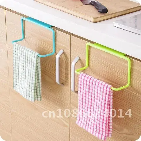 

Single-bar Towel Rack Cabinet Door Non-marking Rag Rack Home Towel Bar Multi-purpose Sundries Hanging Storage and Finishing Rack