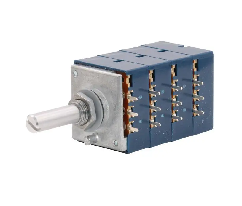 1 шт., японский оригинальный ALPS RK27, четырехместный балансирующий потенциометр громкости 10KA 50KA 100K с печатной платой