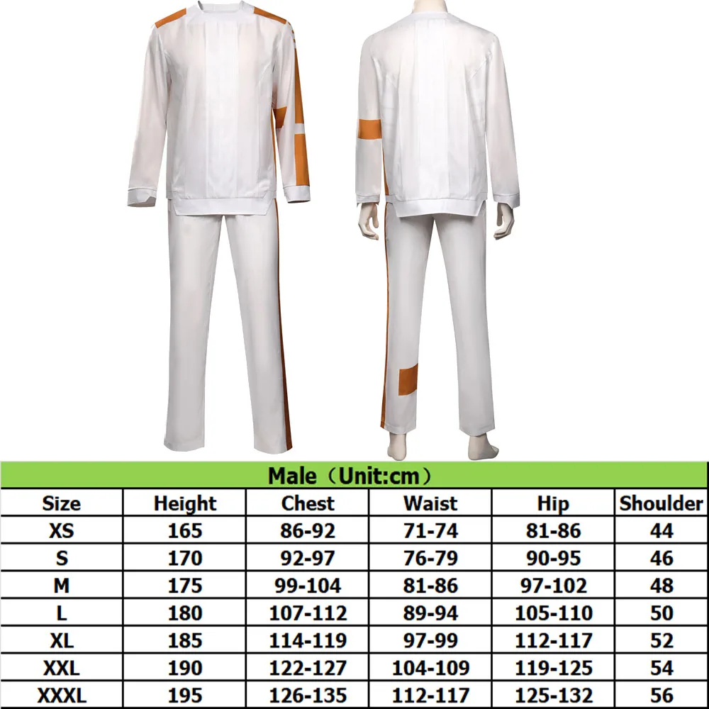 Halloween e Carnaval Cosplay Uniforme Traje, Roupas Masculinas Adultos, Trajes Disfarce, Tops e Calças, Roupas de Halloween