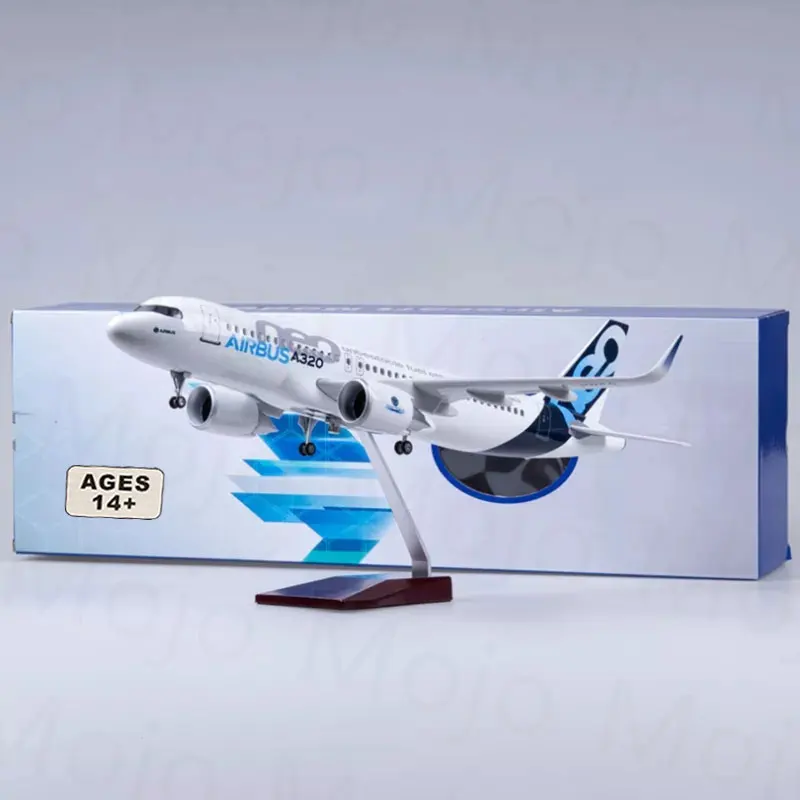 

1:130 Scale Model Airplane Airbus 320 Model Planes Metal Airlines Plane Models Display Diecast Aircraft with LED Light for Colle