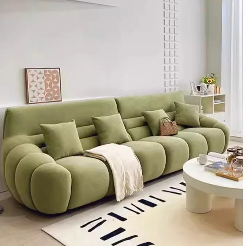 

Vintage Simple Soft Sofa Comfortable Armless Cute Nordic Recliner Lazzy Sofa Puffs Cloud Designer Salon Meuble Furniture