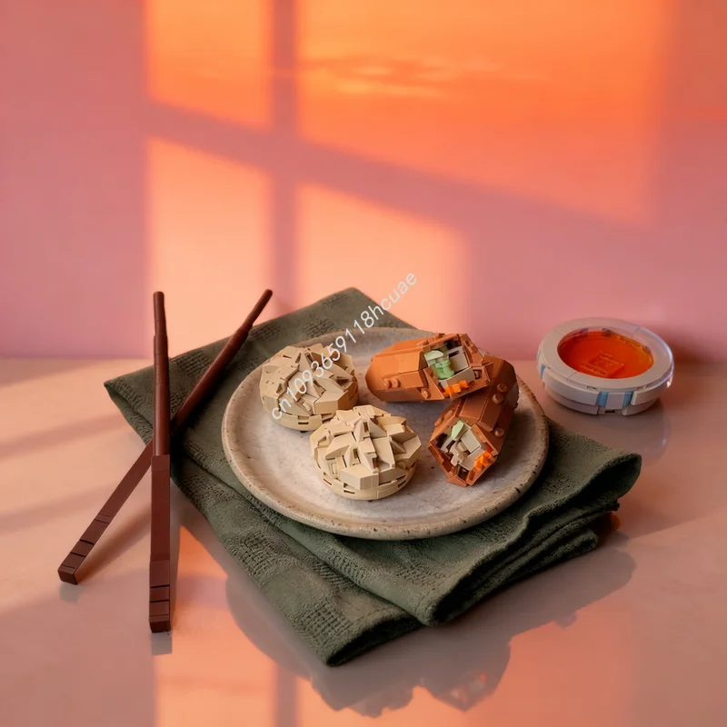 ตัวต่อ MOC ไอคอน 342 ชิ้น รูปขนมจีบ โมเดลตัวต่อ ของเล่นสถาปัตยกรรม ไอเดียสร้างสรรค์ ของเล่นเสริมพัฒนาการ ของขวัญคริสต์มาส ตัวต่อสำหรับเด็ก