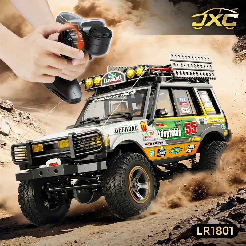 Upgrade JXC LR1801 1/18 Scale 4WD Professional RC Remote Control Car Four-Wheel Drive Dual-Speed Toy Climbing Car Model Gift