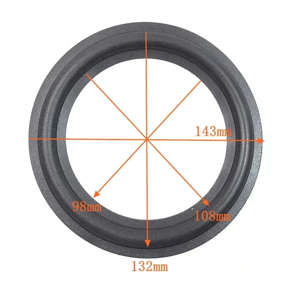 2pcs 6.5 Inch Speaker Foam Repair Folding Edge Ring Subwoofer Speaker Repair Accessories DIY