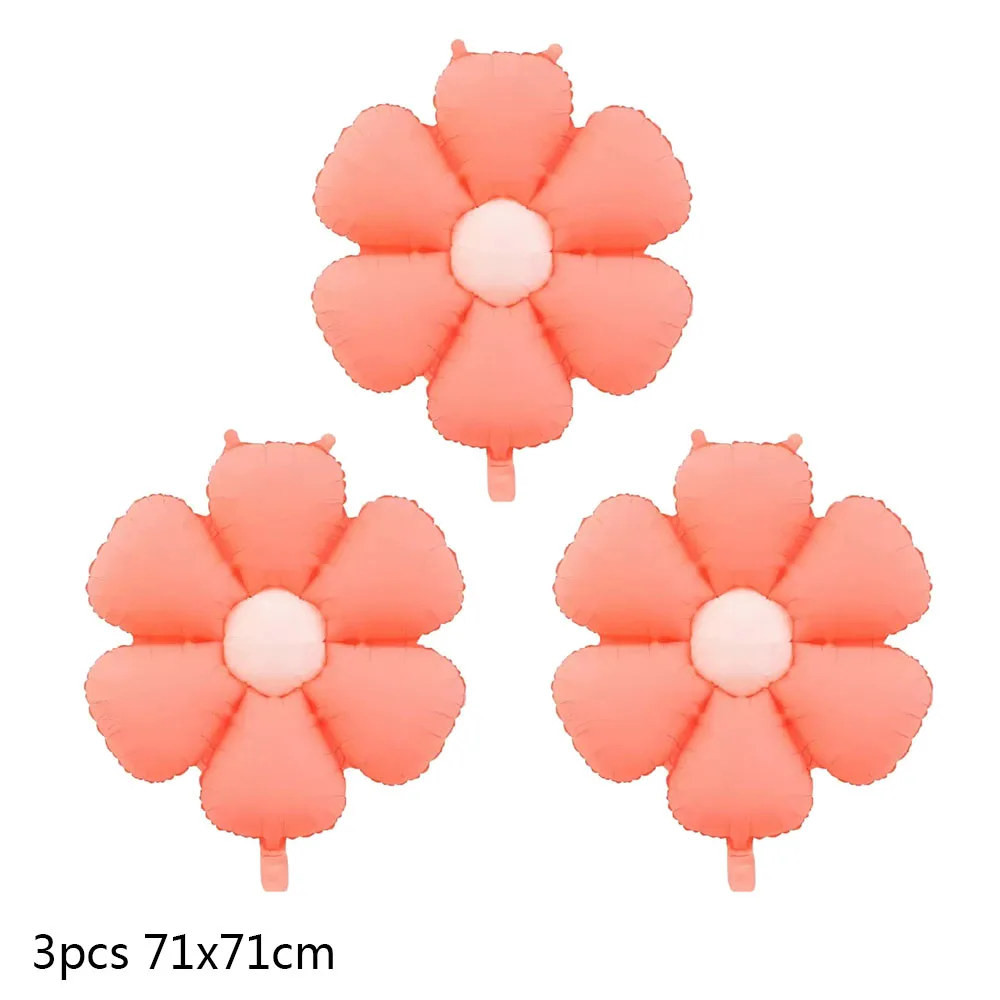 5Pcs/Set Candy Color Daisy Balloon SunFlower Foil Balloons Photo Props Wedding Birthday Party Decorations