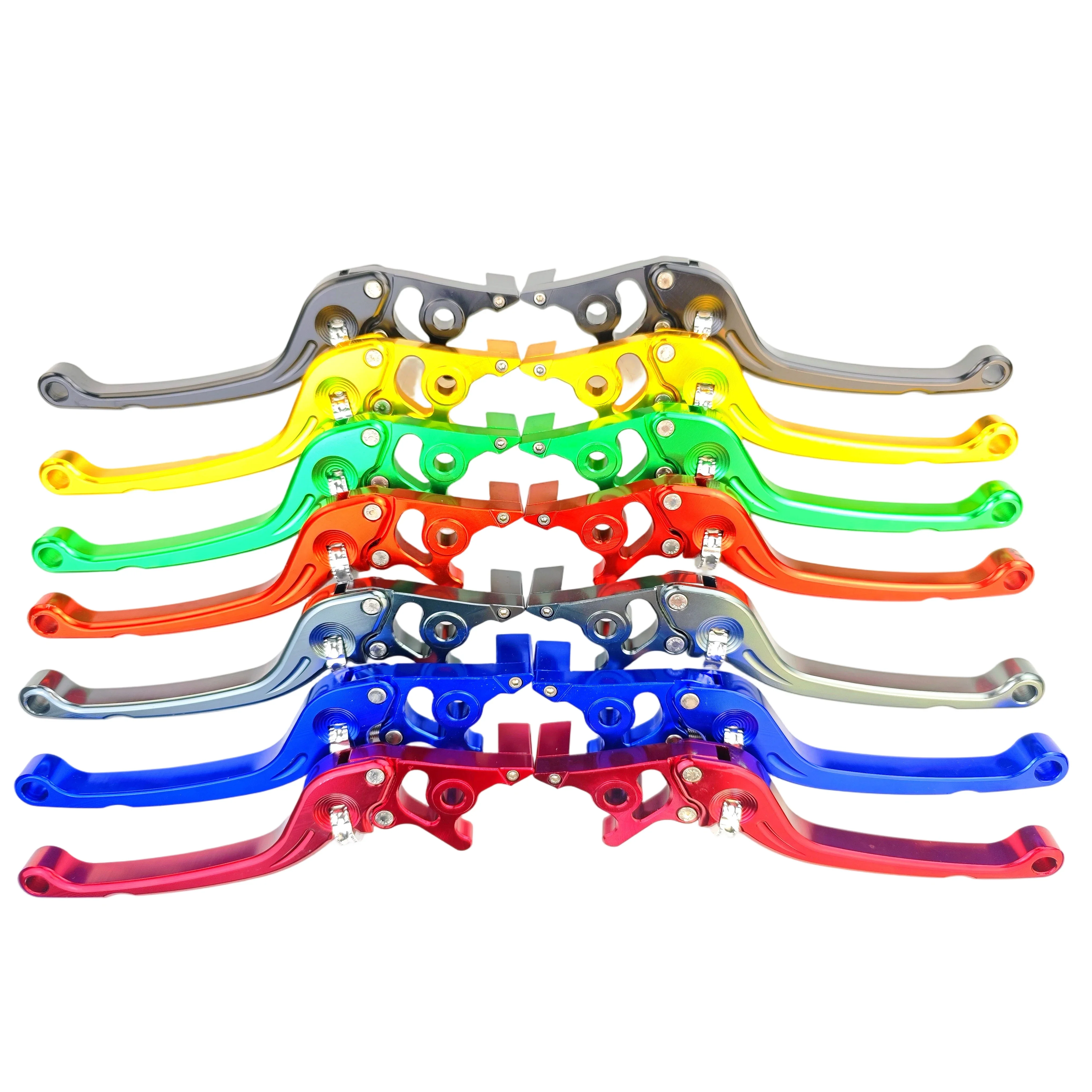 Motorcycle Handle Universal CNC Aluminum Adjustable Hydraulic Racing Brake Clutch Lever Set Fit for Yamaha Kawasaki Suzuki Honda