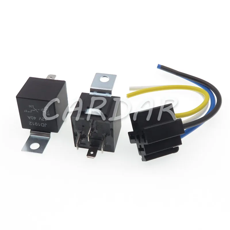 

40A DC 12V-24V 4 Pin Automobile Relay High-quality Car Relay and Socket with 4 Wire