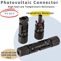 600/400/200/100/10Pcs Solar Panels Connectors Kit, PV Plug 1000V DC 30A, for Photovoltaic MC Cable 2.5/4/6mmยฒ