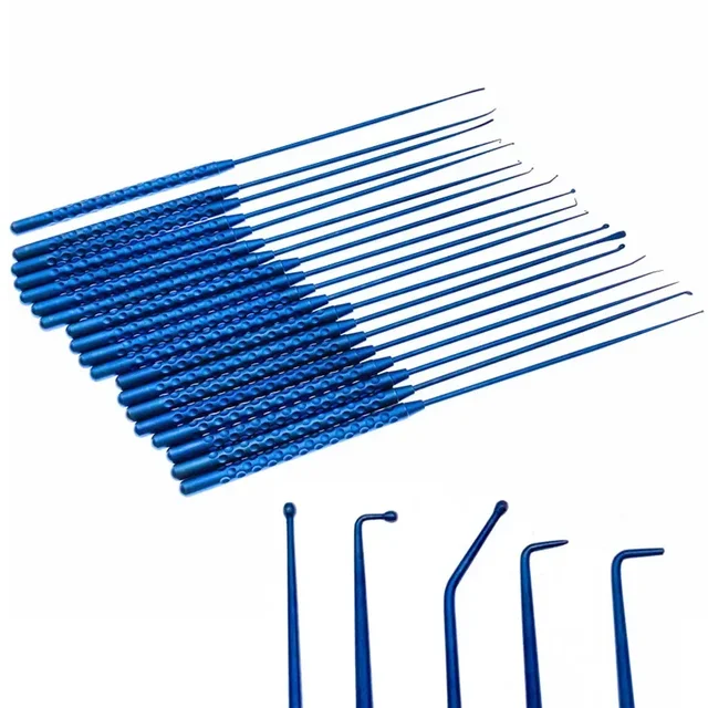 21cm tytanowy mikrohaczyk nerwowy haczyk na naczynia mikro szpatułka dissektory mikro kureta nerwowa dissektor łezkowy