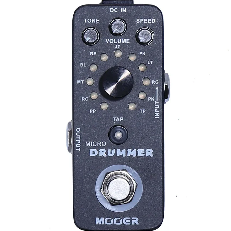 

MOOER Micro Drummer Guitar Effect Pedal Digital Drum Machine Effectors Tap Tempo Function True Bypass Pedal Guitar Accessories