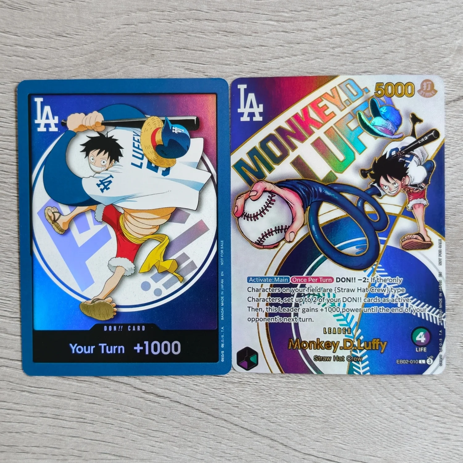 DIY Proxy OPCG Anglais DON!! Carte de collection de jeu One Piece Luffy 2026 - Édition promotionnelle de nuit