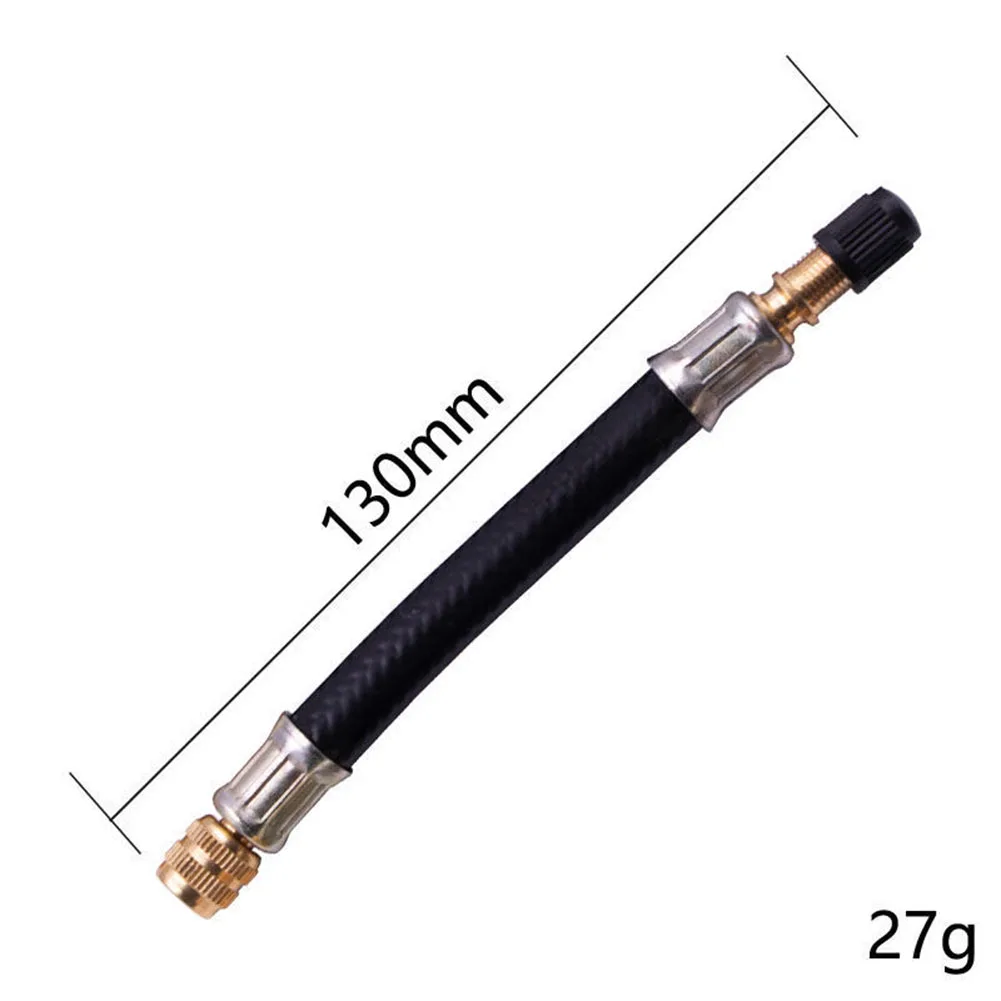 100/130/150/180/210mm Air Pump Extension Tube Air Inflator Hose Adapter 7mm Thread Suitable For Bike, Motorcycle, Car Tire Fill