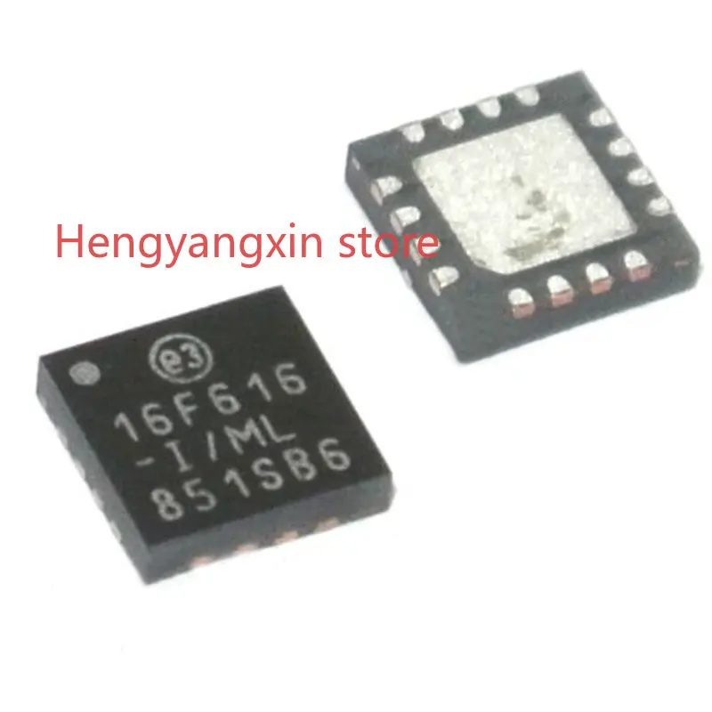 5 PCS PIC16F616-I/ML ,QFN-16 , PIC16F616T-I/ML ,Embedded Microcontrollers , 8-bit Microcontrollers -MCU 4KB Flash, New original